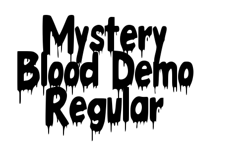 Mystery Blood Demo Regular Font