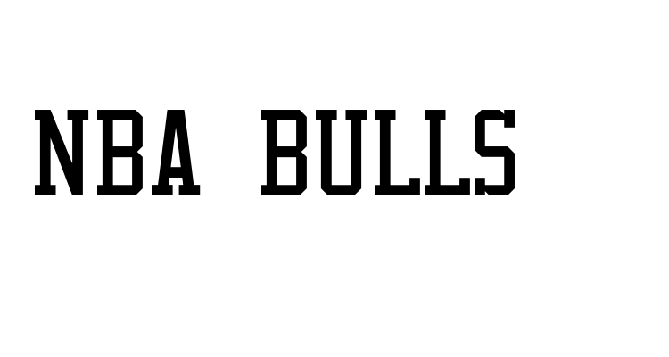 NBA Bulls Font