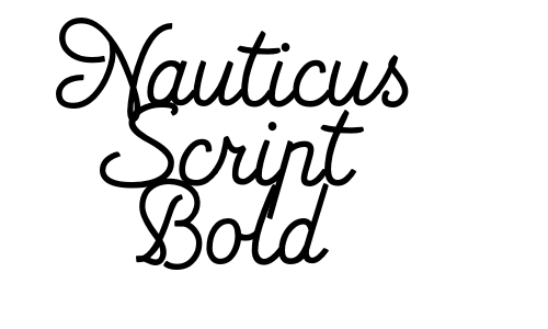 Nauticus Script Bold Font