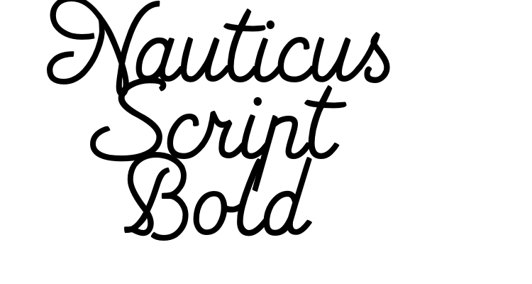 Nauticus Script Bold Font