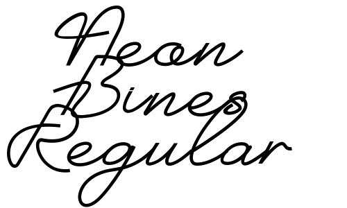 Neon Bines Regular Font