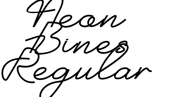 Neon Bines Regular Font