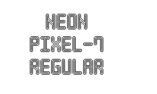Neon Pixel-7 Regular Font