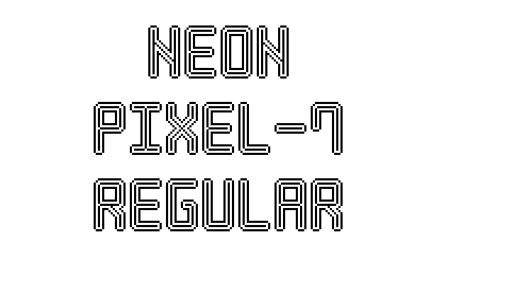 Neon Pixel-7 Regular Font