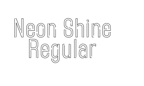 Neon Shine Regular Font