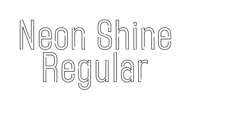 Neon Shine Regular Font