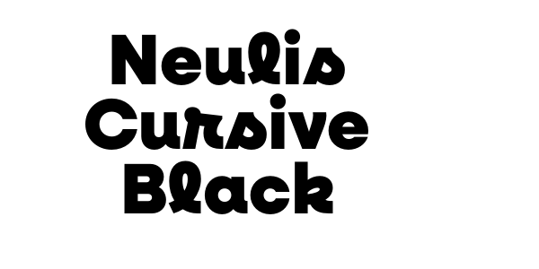 Neulis Cursive Black Font