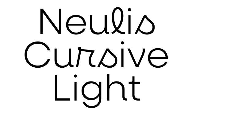 Neulis Cursive Light Font