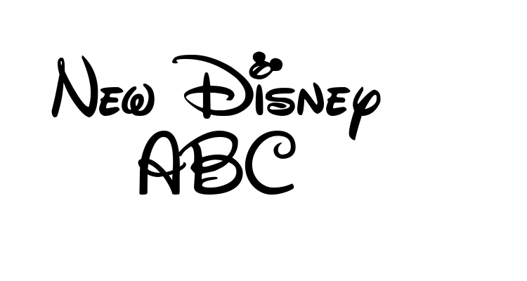 New Disney ABC Font