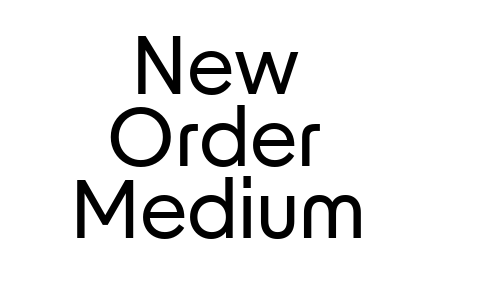 New Order Medium Font