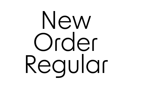 New Order Regular Font