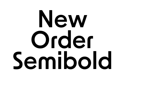 New Order Semibold Font