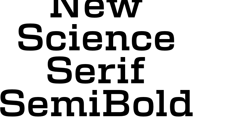 New Science Serif SemiBold Font
