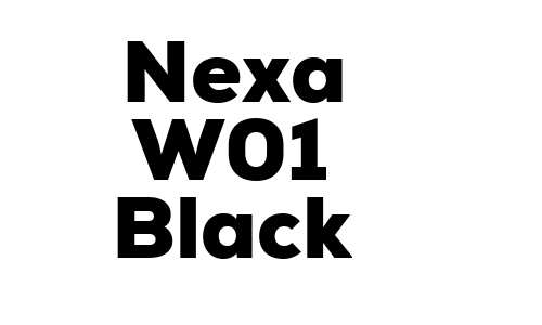 Nexa W01 Black Font