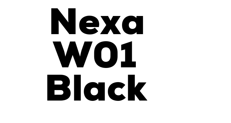 Nexa W01 Black Font