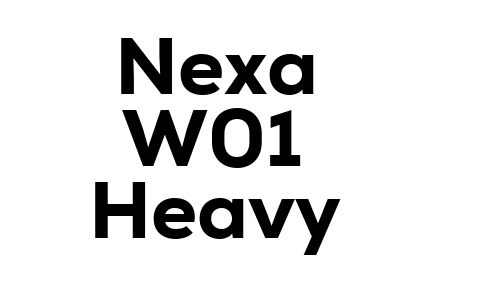 Nexa W01 Heavy Font