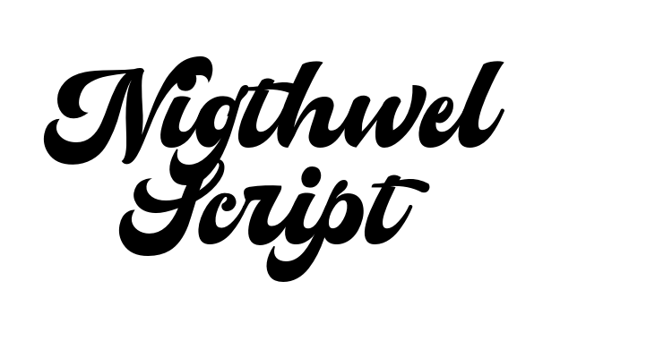 Nigthwel Script Font