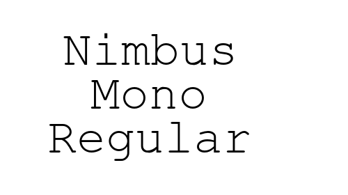 Nimbus Mono Regular