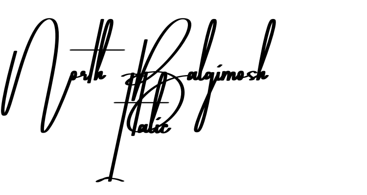 North Balgimosh Italic Font
