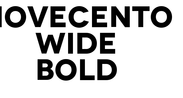 Novecento Wide Bold Font