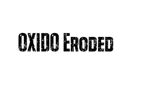 OXIDO Eroded Font