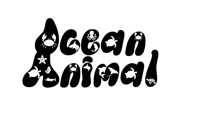 Ocean Animal Font