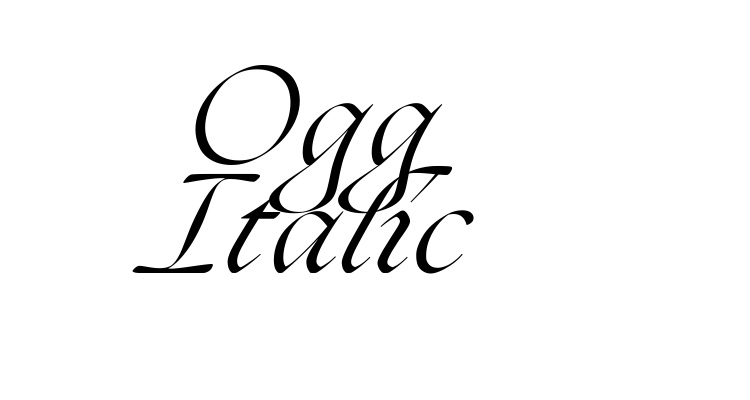 Ogg Italic Font