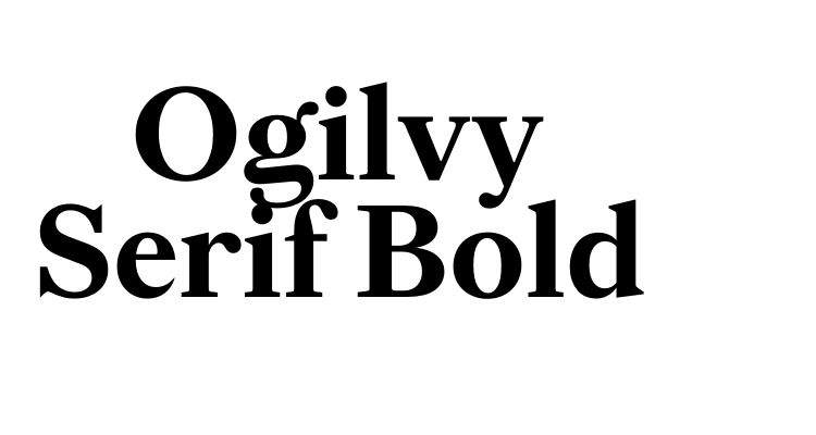 Ogilvy Serif Bold Font