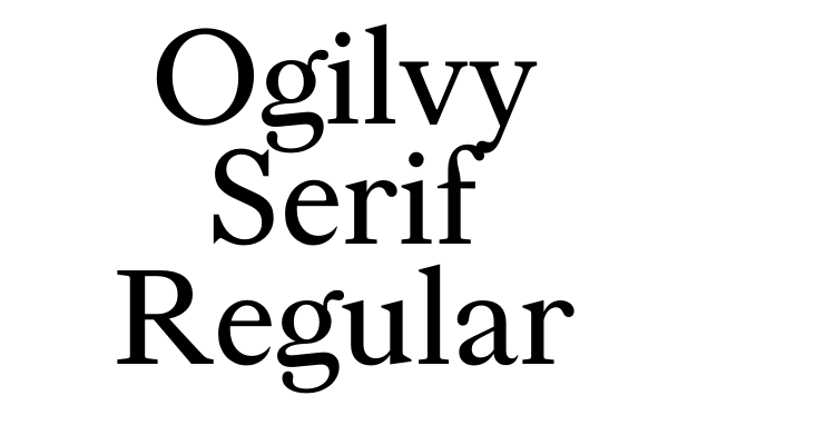 Ogilvy Serif Regular Font
