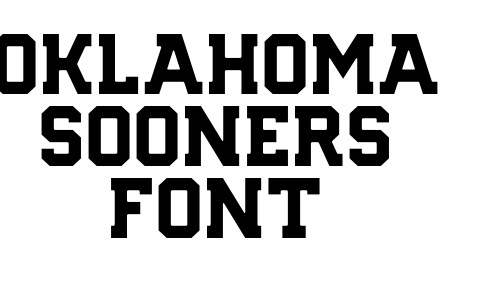 Oklahoma Sooners Font Font