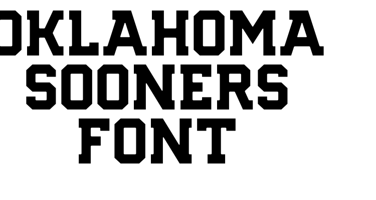 Oklahoma Sooners Font Font