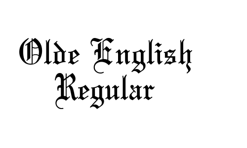 Olde English Regular Font