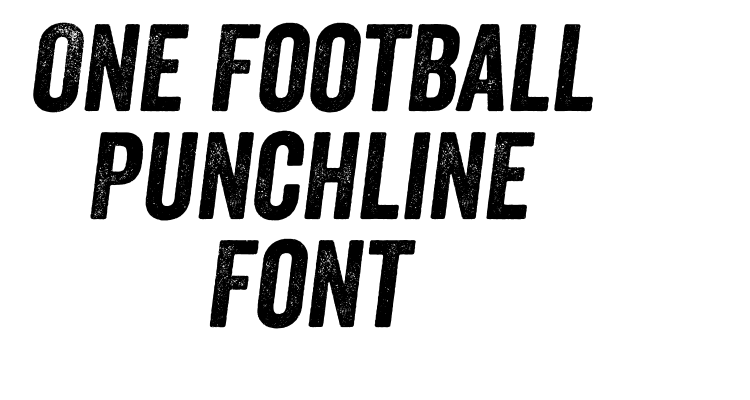 One Football Punchline Font Font