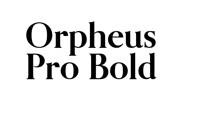 Orpheus Pro Bold Font