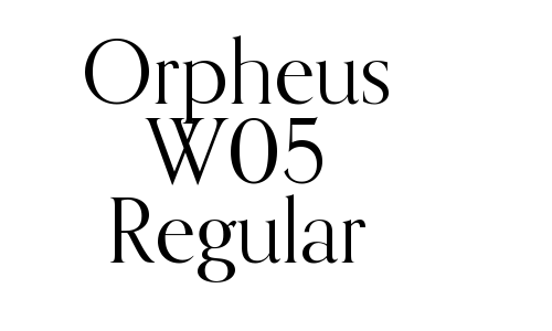 Orpheus W05 Regular Font