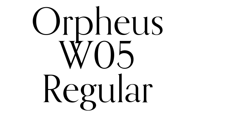 Orpheus W05 Regular Font