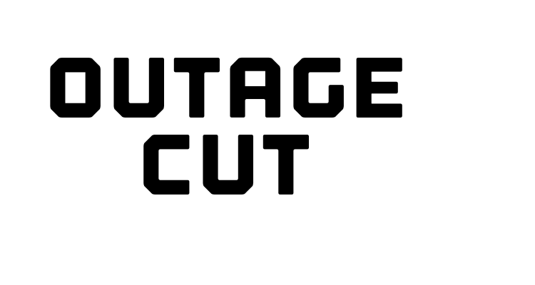 Outage Cut Font
