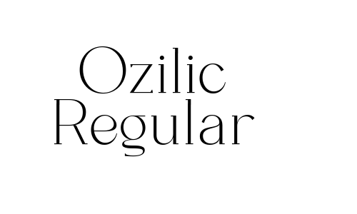 Ozilic Regular Font