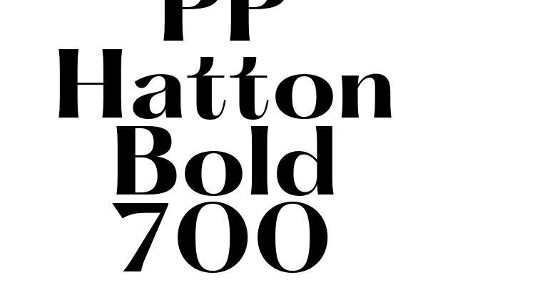 PP Hatton Bold 700 Font