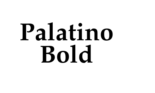 Palatino Bold Font