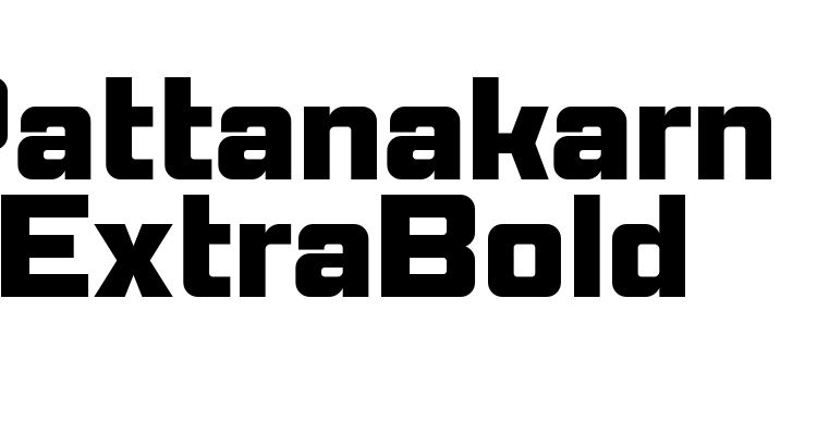 Pattanakarn ExtraBold Font