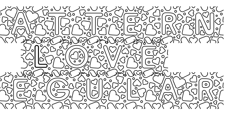 Pattern Love Regular Font