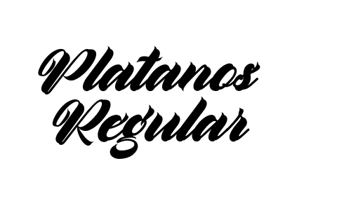 Platanos Regular Font