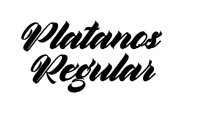 Platanos Regular Font