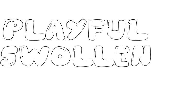 Playful Swollen Font