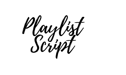 Playlist Script Font