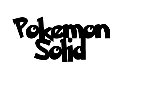 Pokemon Solid Font