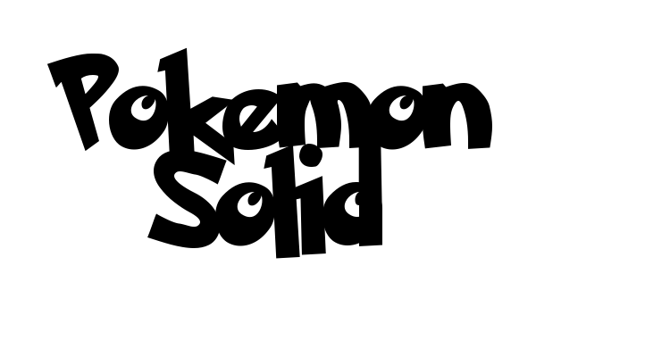 Pokemon Solid Font