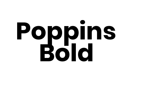 Poppins Bold Font