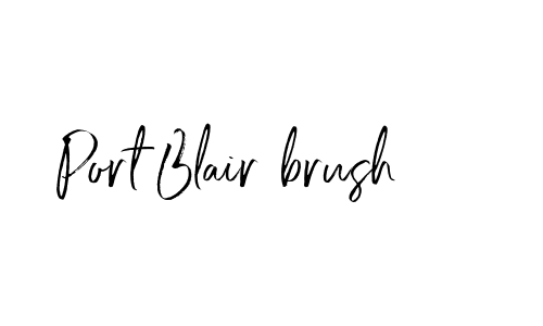 Port Blair brush Font